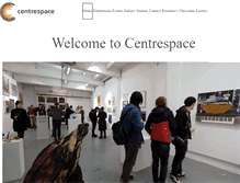 Tablet Screenshot of centrespacegallery.com